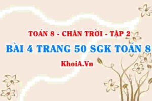 Bài 4 trang 50 Toán 8 Chân trời sáng tạo Tập 2